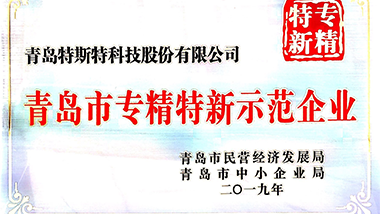 喜報！特斯特獲得“專精特新”示范企業(yè)授牌